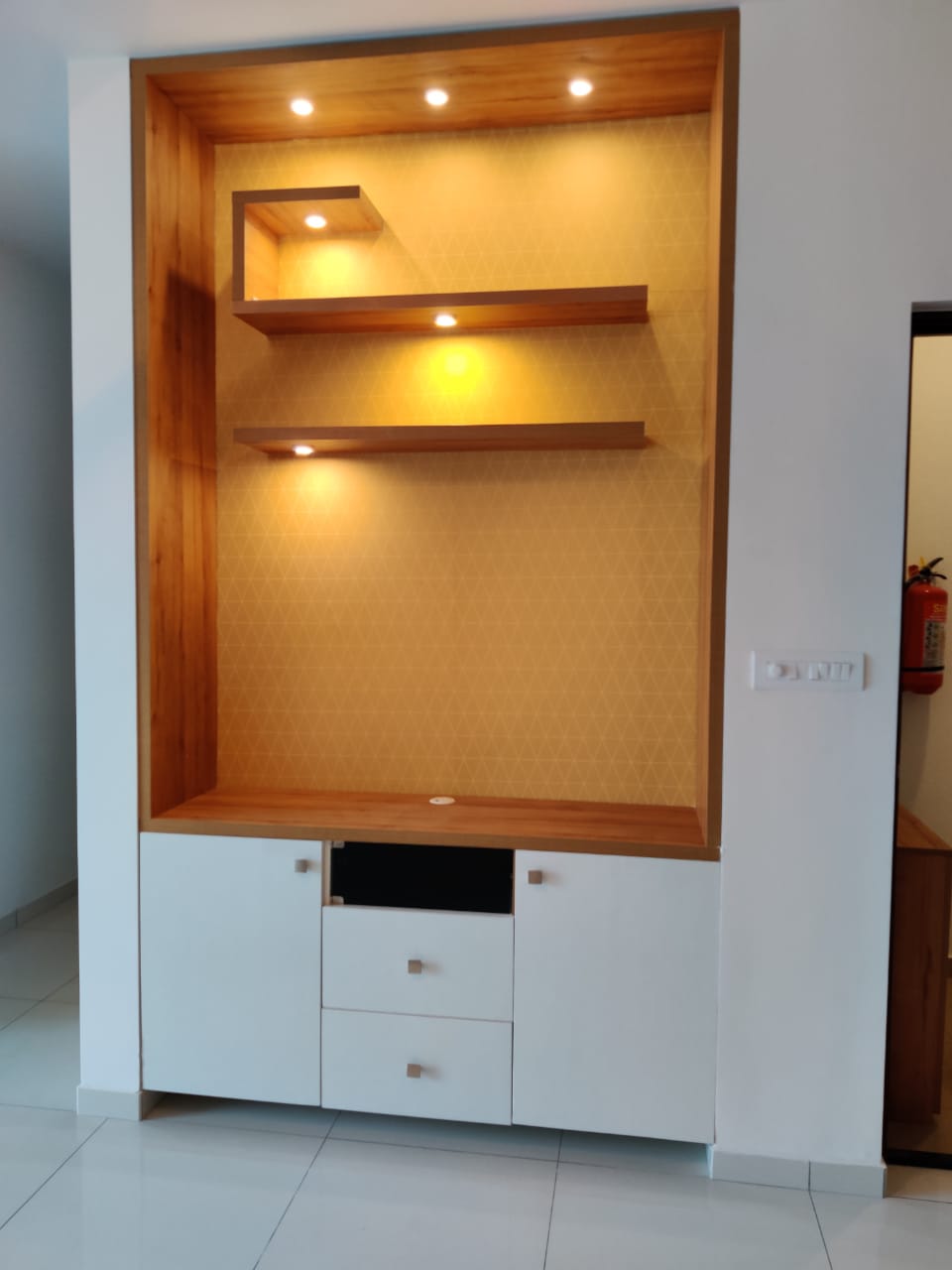 modular kitchen designs with loft