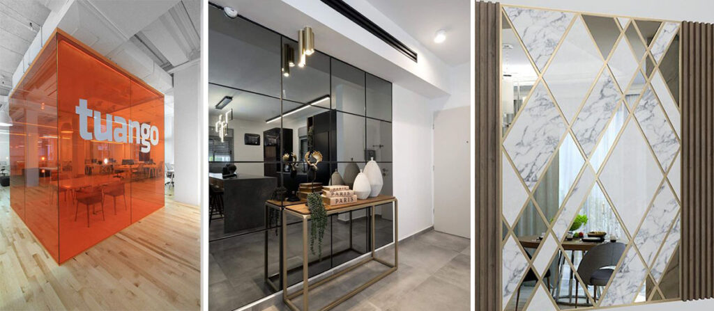 interior design trends Glass Panels